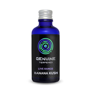 Genuine Terpenes bottle with Banana Kush flavour terpenes