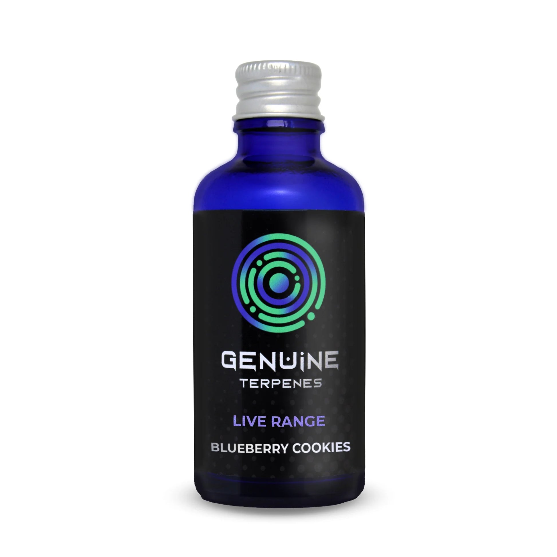 Genuine Terpenes bottle with Blueberry Cookies terpenes