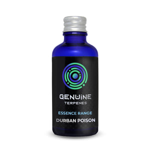 Genuine Terpenes bottle with Durban Poison flavour terpene