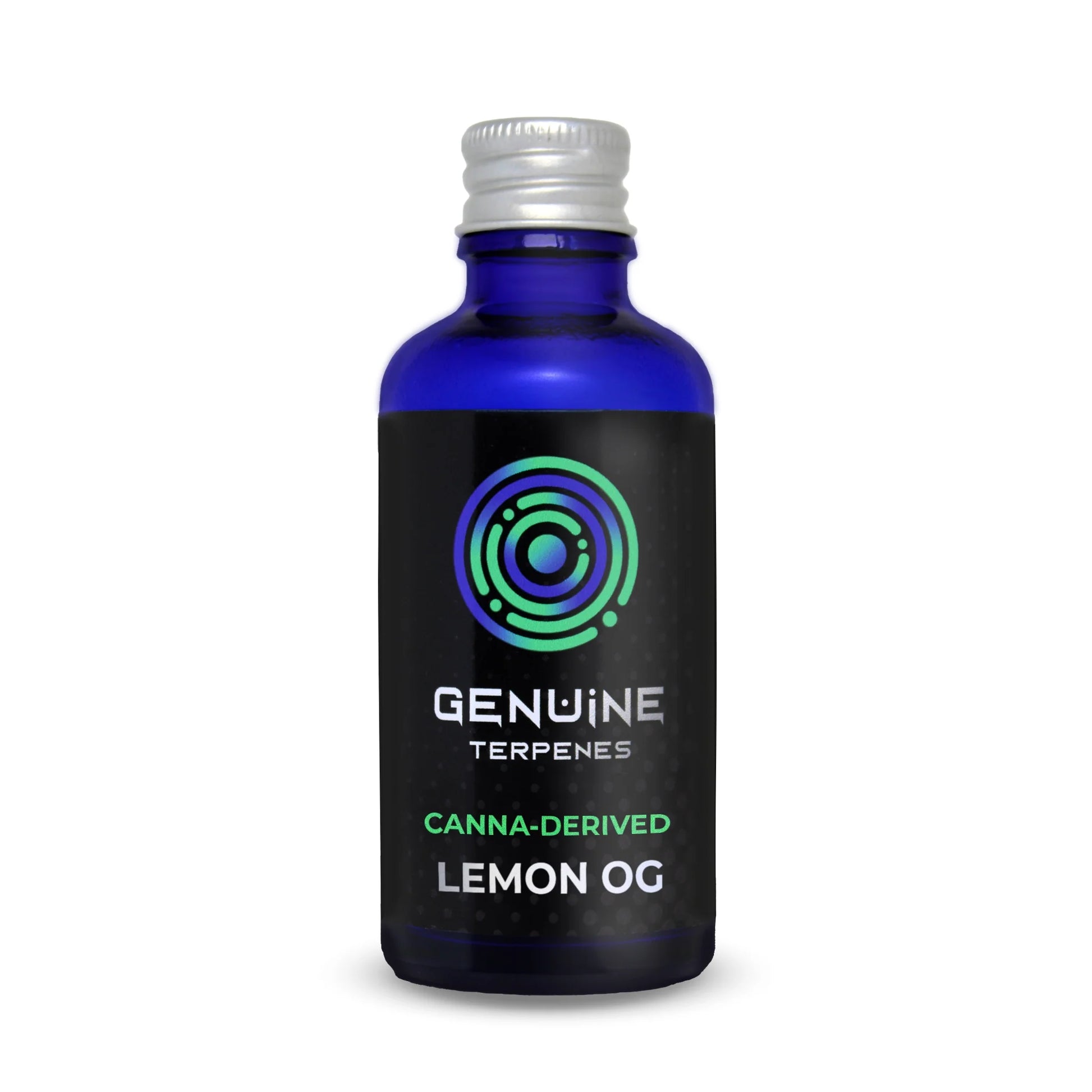 Genuine Terpenes bottle with Lemon OG canna derived flavour terpenes