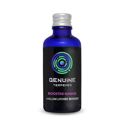 Genuine Terpenes bottle with Melon Lychee Boost flavour terpenes