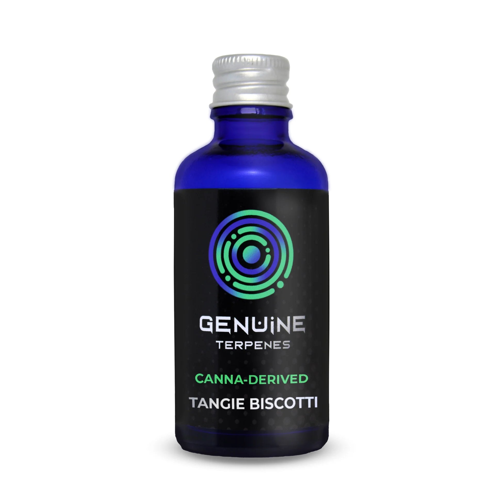 Genuine Terpenes bottle with Tangie Biscotti canna derived flavour terpenes